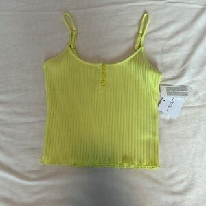 American Eagle Cropped Henley Cami